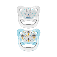 Dr Brown's Stage 1 Prevent Butterfly Soother - 2PK (Blue)