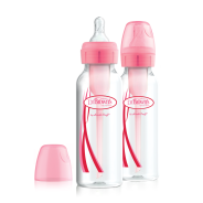 Dr Brown's Narrow Options Plus Bottle 250ml (2 Pack) - Pink 
