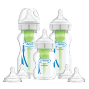 Dr Brown's Options+™ Wide-Neck Baby Bottle Starter Kit