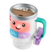 Fisher-Price Baby & Toddler Toy Laugh & Learn Wake Up & Learn Coffee Mug with Lights Music & Learning