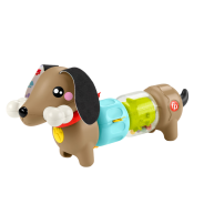 Fisher-Price Baby Sensory Toy FP Pets Click & Spin Activity Pup with Fine Motor Activities