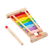 Fisher-Price Toddler Musical Toy, Wooden Xylophone, 2 Wood Pieces for Developmental Play