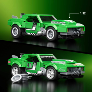Mattel Brick Shop Hot Wheels Speed Series Building Set, Custom ’68 Camaro with 289 Pieces, Realistic Details and Custom Decals, Adult Collectors and Kids Ages 10+