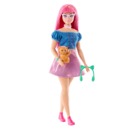 Barbie Mysteries: Beach Detectives Daisy Doll Wearing Signature Removeable Outfit with Storytelling Accessories, Including Pet Kitten