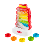 ​Fisher-Price Baby & Toddler Toy Drop Through Rock-a-Stack, Coin Drop Activity for Developmental Play Infants Ages 9+ Months