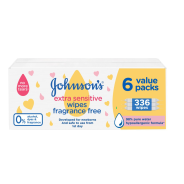 Johnson & Johnson Baby Wipes 336s - Extra Sensitive