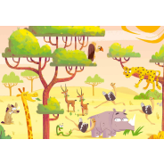 Ravensburger 2X24 Piece Puzzle and Play Safari Adventure