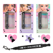 Top Model Tattoo Stamp Pen With Glitter Stones Assorted 