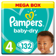 Active Baby Dry Size 4 Mega Box 132