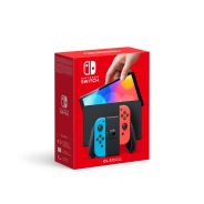 Nintendo Switch OLED Console - Neon Red And Neon Blue
