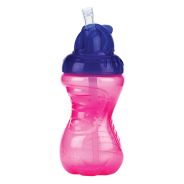 Flip-It Fat Straw Cup 300ml Pink