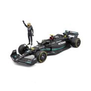 Burago 1 in 24 Scale Mercedes AMG Petronas F1 W14 2023 with Driver Figure 44 Lewis Hamilton