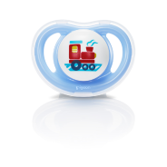 Pigeon Mini Light Pacifier (0+ Months) - Blue Train