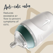 Closer to Nature - Soft Feel Silicone Baby Bottles with Anti-Colic Valve - 260ml Pack of 2