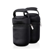 Tommee Tippee Insulated Bottle Bags, Pack of 2 Portable and Lightweight Bottle Bags for Baby Bottle Storage, Travel Friendly Adjustable Strap
