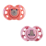 Tommee Tippee Fun Soother, 6-18 months, 2 Pack of Symmetrical, BPA-Free Soothers