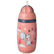 Tommee Tippee Superstar Insulated Straw Cup - Pink (266ml)