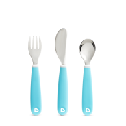 Munchkin Splash Toddler Fork-Knife-Spoon Set - Blue