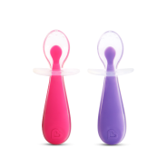 Munchkin Gentle Scoop Training Spoons (2 Pack) - Pink & Purple