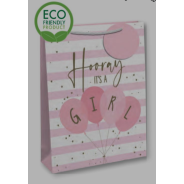 Medium hooray it’s a girl gift bag