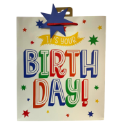 XL Happy Birthday Text Gift Bag 