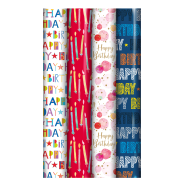 3M Happy Birthday Giftwrap