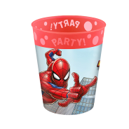 Reusable Spiderman Crime Fighter Party Cup 250ml