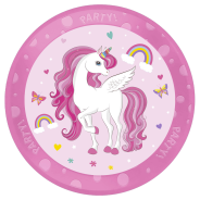 Reusable Unicorn Party Plate 21cm