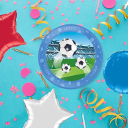 Reusable Soccer Fans Party Plate 21cm