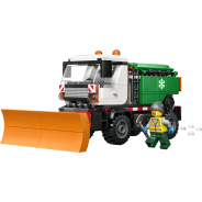 City Snowplow Truck Toy Vehicle with Minifigure 60490