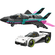 City Jet vs. Car – Toy Cars and Jet Toy Playset - 60489