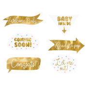 Baby Shower Photo Props (6 Pack)