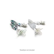 Snookums 2PK Soother Clips - Leaves & Anchors