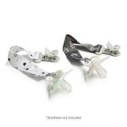 Snookums 2PK Soother Clips - Triangles & Hearts