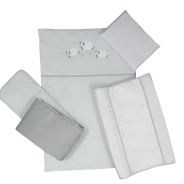 5 Piece Cot Linen Set – Sheep Grey