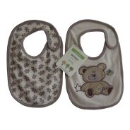 Deluxe Baby Bibs - Naturals 2 Pack