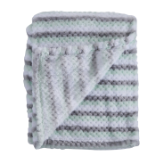 Snuggletime Honey Hive Fleece Blanket - Green - 75 x 100cm