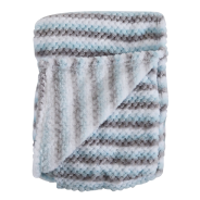 Snuggletime Honey Hive Fleece Blanket - Blue - 75 x 100cm