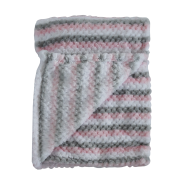 Snuggletime Honey Hive Fleece Blanket - Pink - 75 x 100cm