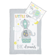 Camp Cot Comforter 2pc - Friendly Elephant 