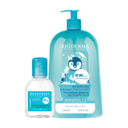 BioDerma Banded ABCDerm Foaming Gel - 1L & ABCDerm H2O Micellar Cleansing Water- 100ml