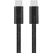 Volkano Weave Series 60w USB C To USB C 1.2m Black Cable