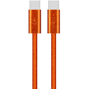 Volkano Weave Series 60W USB C To USB C 1.2m Orange