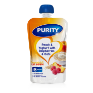 PURITY 8M POUCH - PEACHY YOGHURT WITH RASPBERRIES 