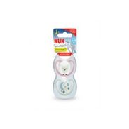 NUK Silicone Space Night Soother Girl - 2 Pack
