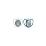 NUK Silicone Space Night Glow Soother (0-6 Months) - 2 Pack