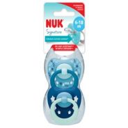 Silicone Happy Days Soother Mint And Blue 6-18 months 2 Pack