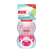 Silicone Happy Days Soother Pink 18-36 months 2 Pack