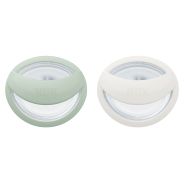 NUK Soft Silicone Breastfeeding Soother (0-9 Months) - Green
