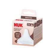 NUK Perfect Match Soft and Flexible Medium Flow Silicone Teat 3M+